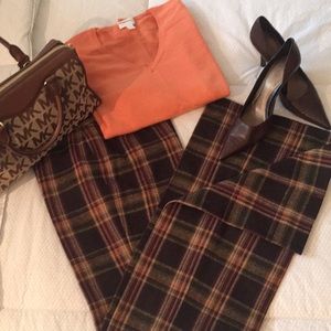 Michael Kors Wool Wide/ Flared Leg Pants
